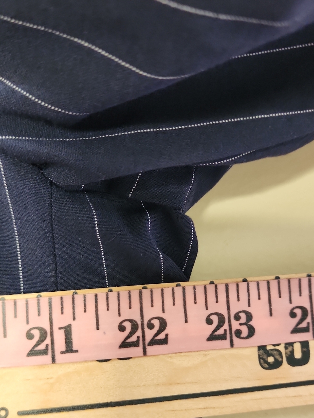 Women's Oversized Blazer Navy/White Pinstripe, Wild Fable, NEW SZ LARGE - Picture 8 of 11